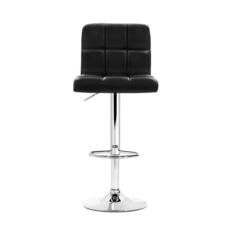 Soria Premium PU Leather Gas Lift Bar Stools x 4
