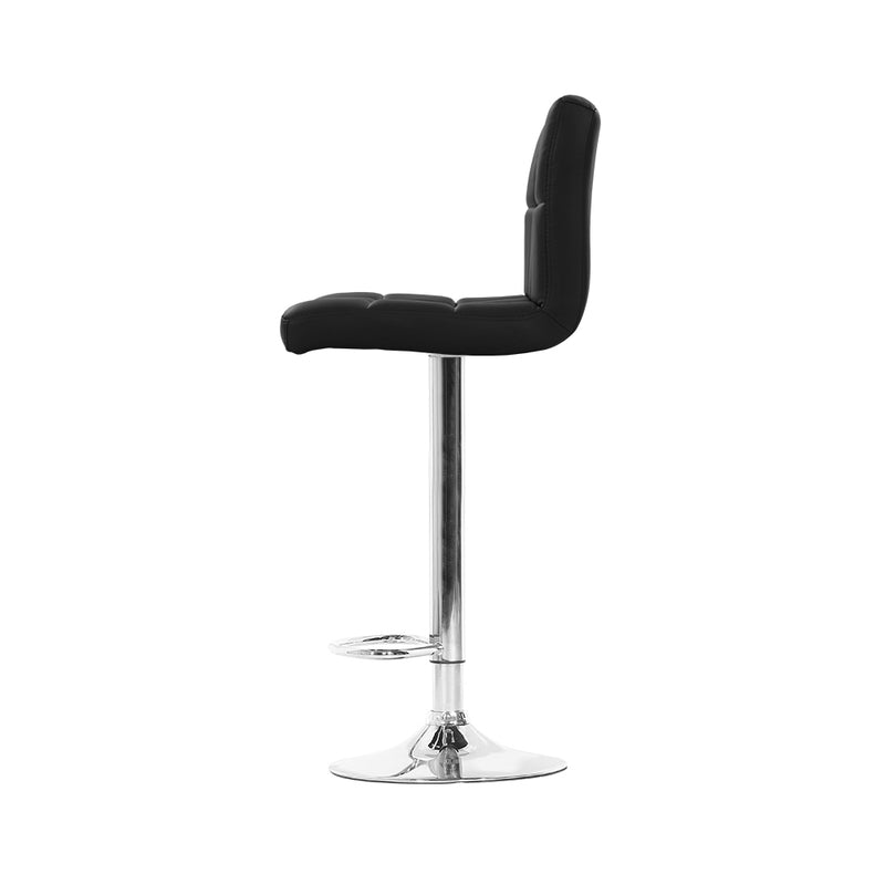 Soria Premium PU Leather Gas Lift Bar Stools x 4