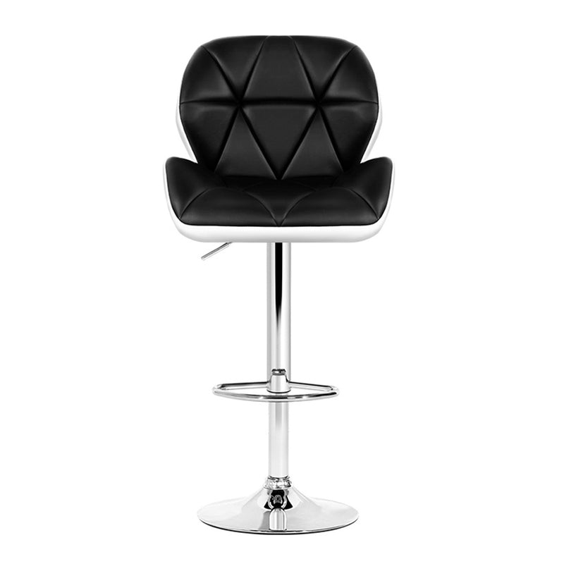 Bexley Gas Lift Premium PU Leather Bar Stools x 2