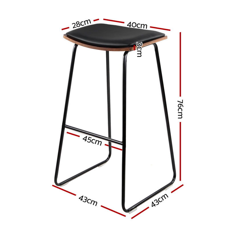 Toledo Metal Kitchen and Counter Bar Stools x 2