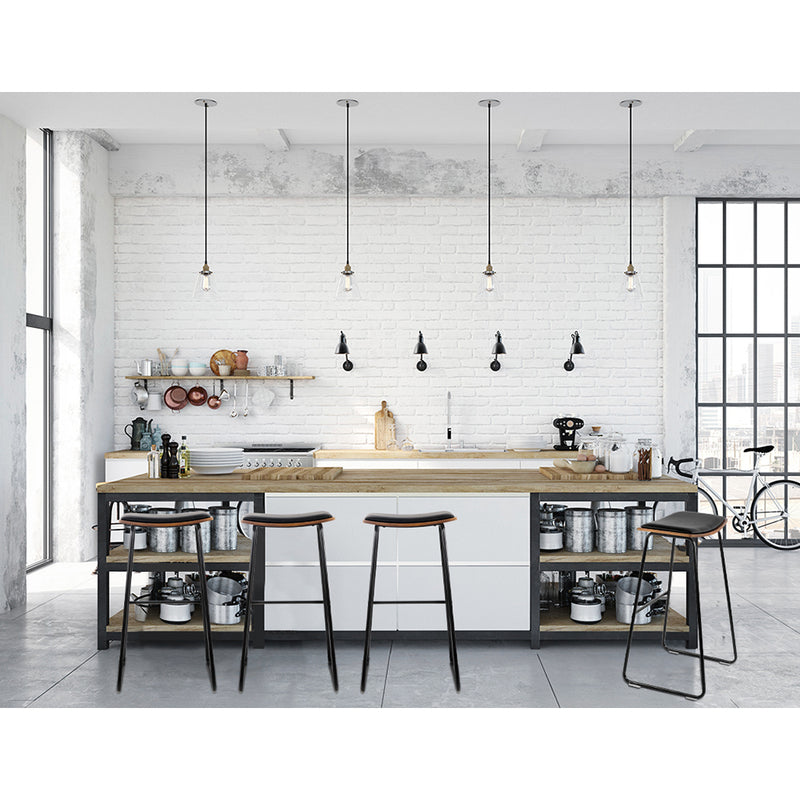 Toledo Metal Kitchen and Counter Bar Stools x 2