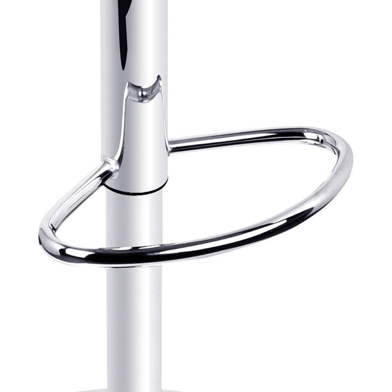 Lugo Premium Linen Fabric Gas Lift Bar Stools x 2
