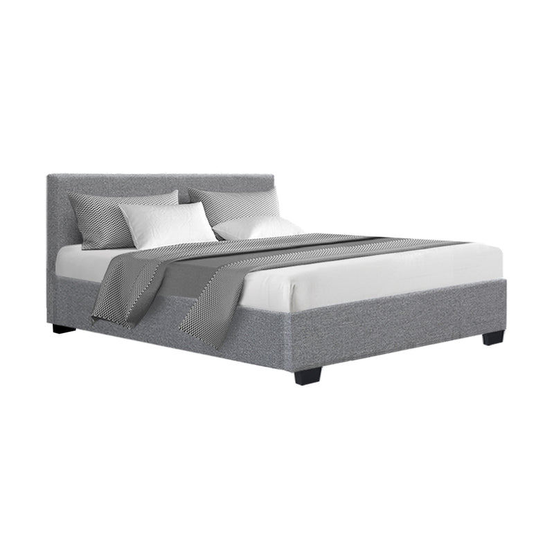 Rome Gas Lift Premium Fabric Bed Frame - Double Size