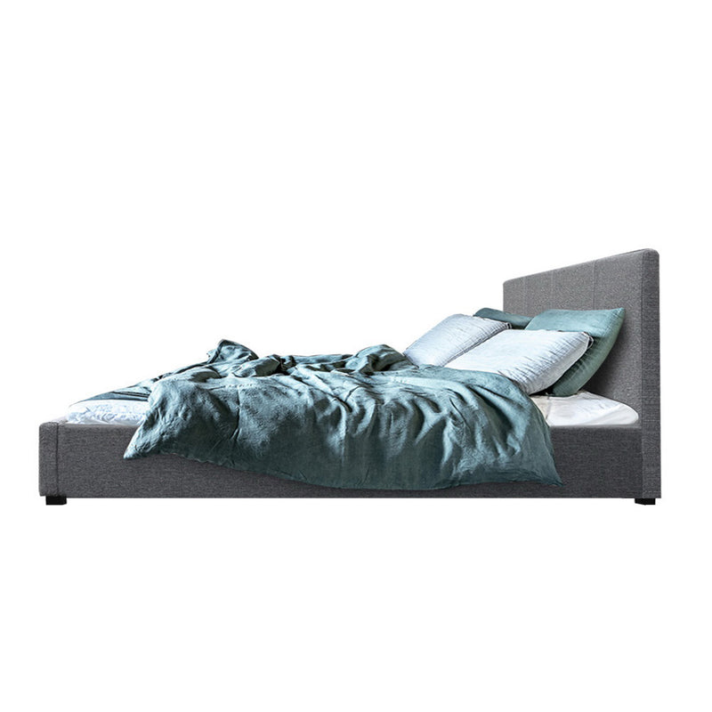 Rome Gas Lift Premium Fabric Bed Frame - Double Size