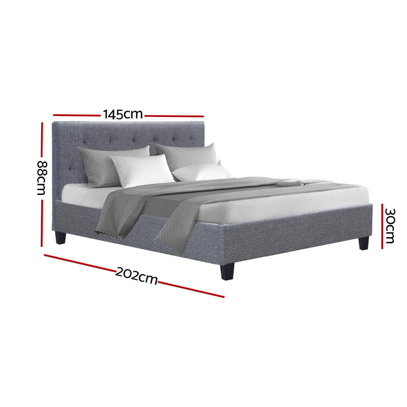 Evora Premium Fabric Bed Frame - Double Size