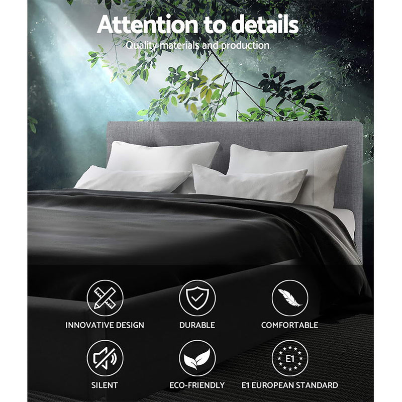 Evora Premium Fabric Bed Frame - Double Size