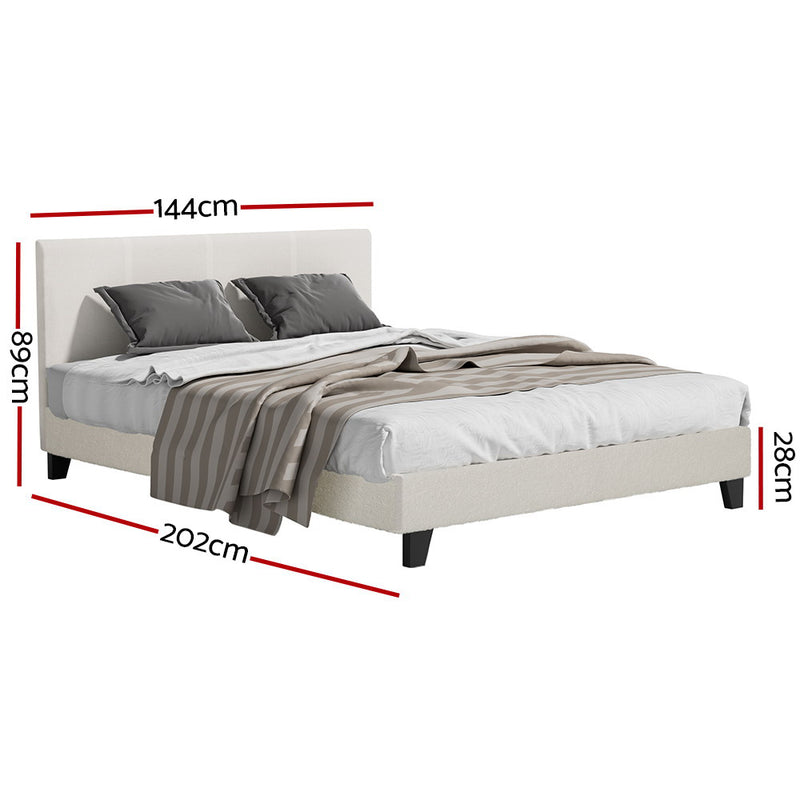 Chicago Premium Fabric Bed Frame - Double Size