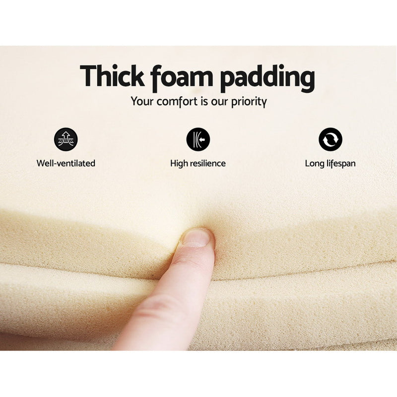 Chicago Premium Fabric Bed Frame - King Single
