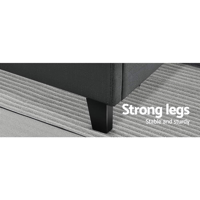 Porto Premium Fabric Bed Frame - Double Size