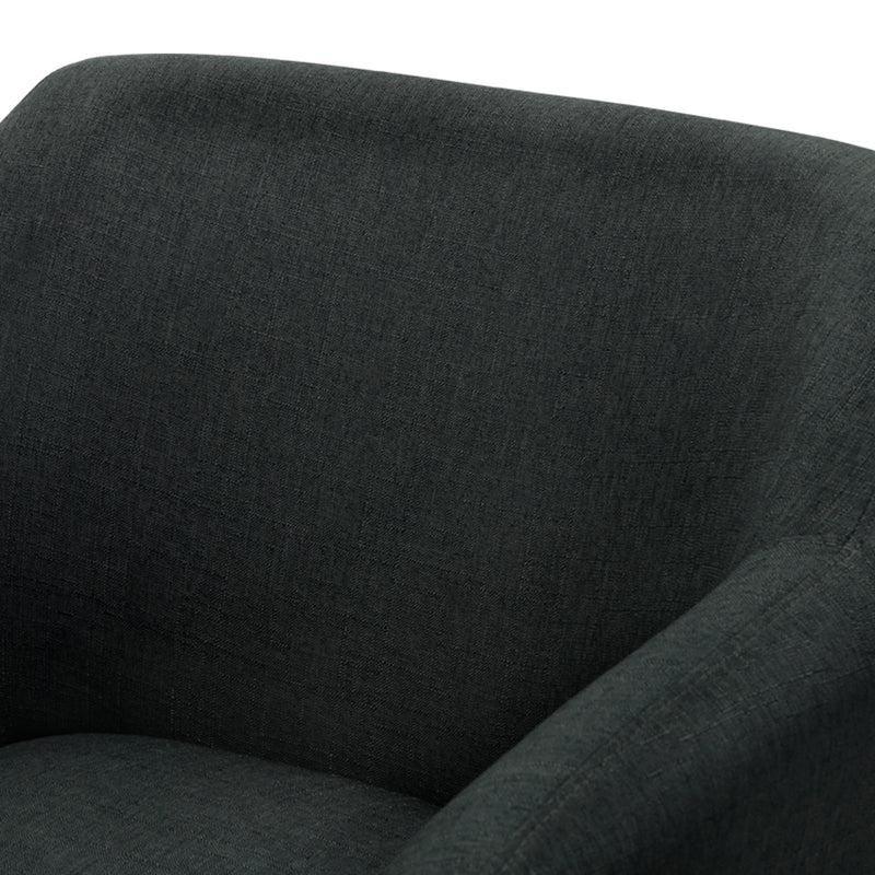 Toulon Tub Accent Chair - Charcoal