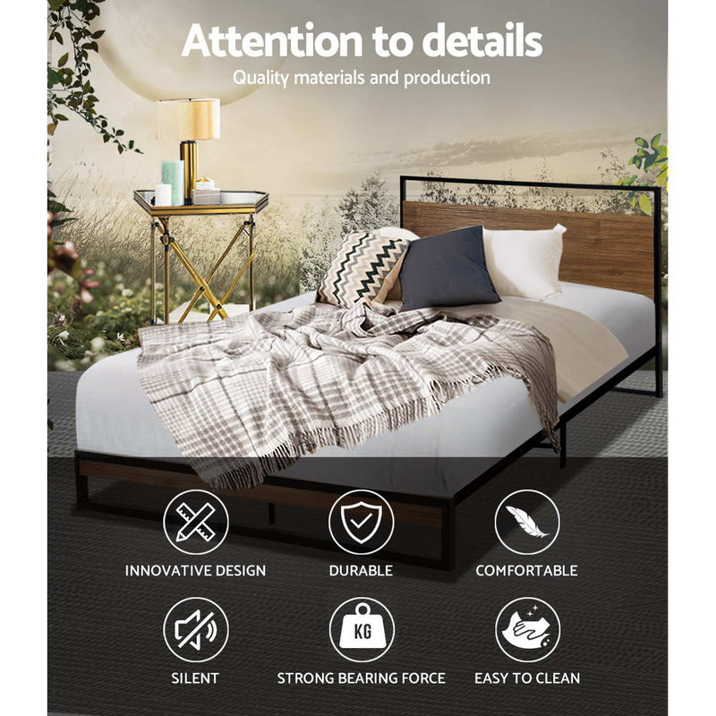 Jordan Metal Bed Frame - King Single