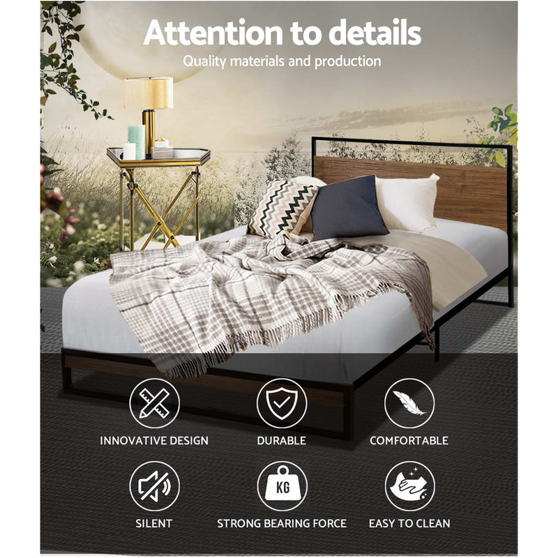 Genoa Metal Bed Frame - Single Size