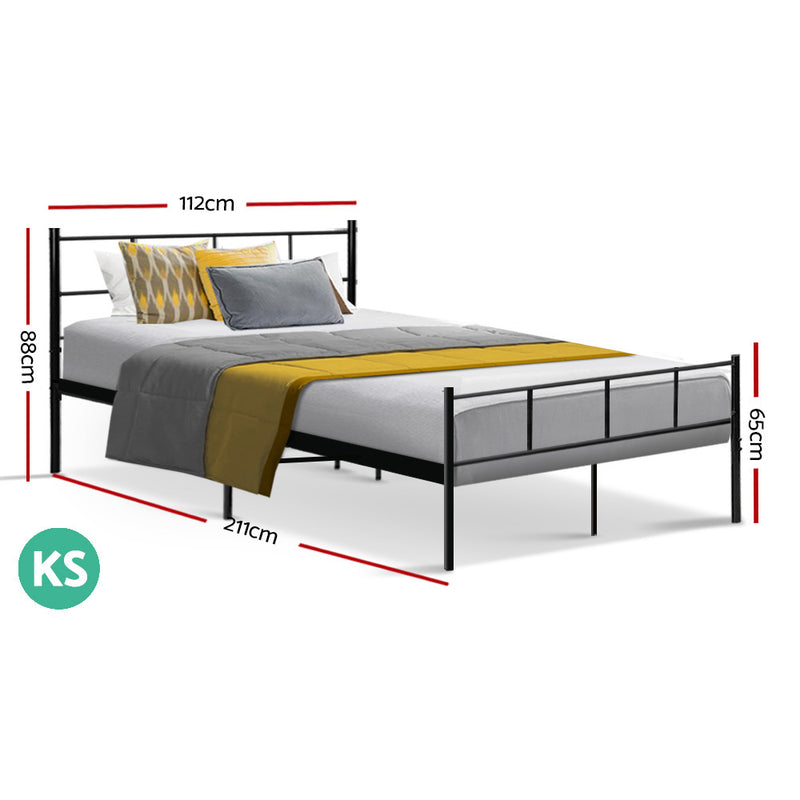 Venice Metal Bed Frame - King Single