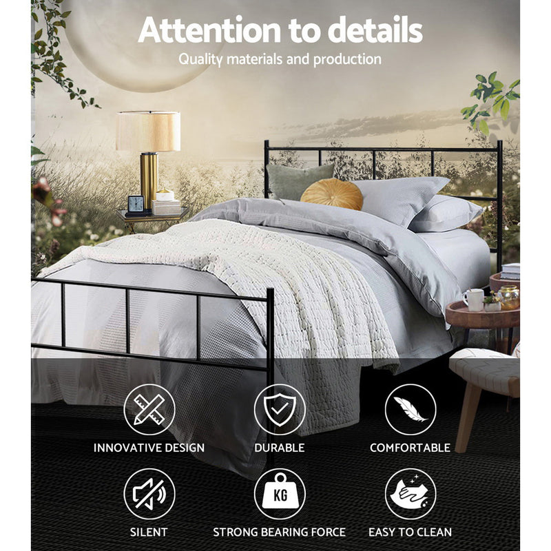 Venice Metal Bed Frame - King Single