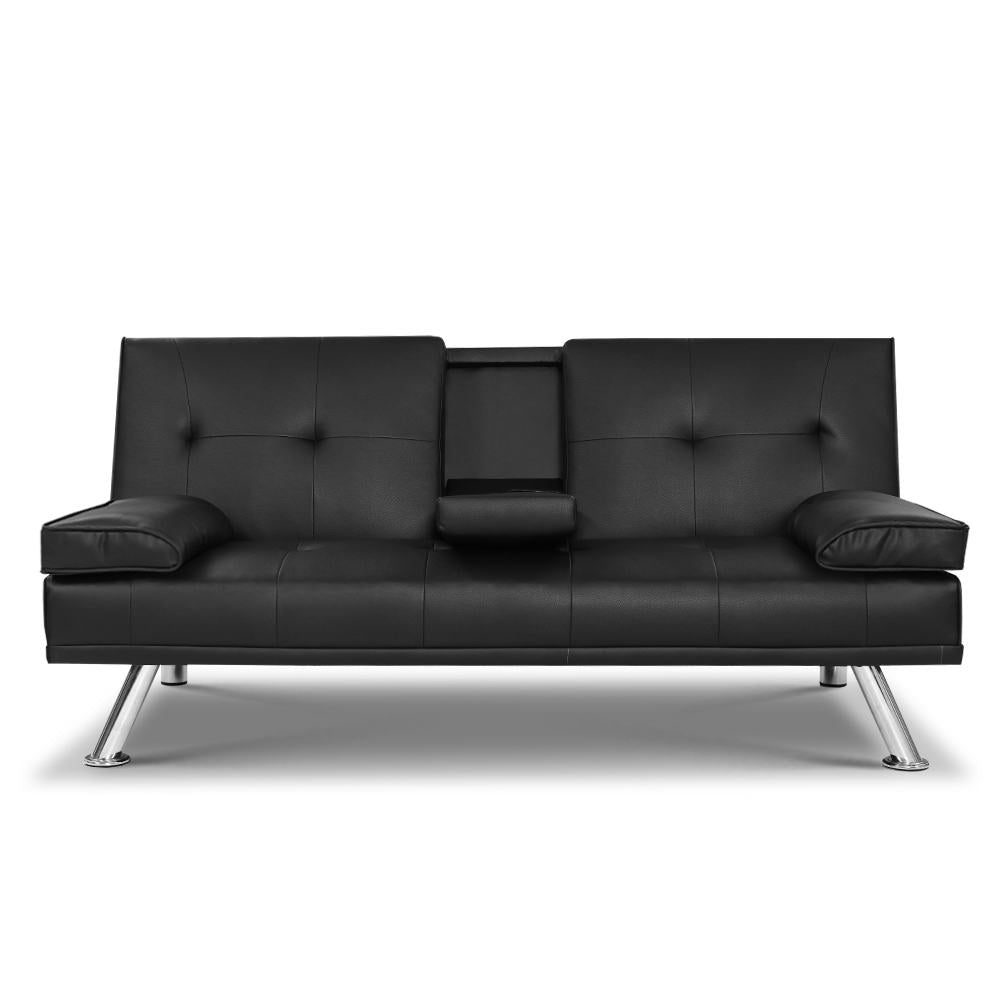 Lewes Premium PU Leather Sofa Bed