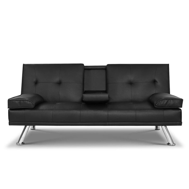 Lewes Premium PU Leather Sofa Bed