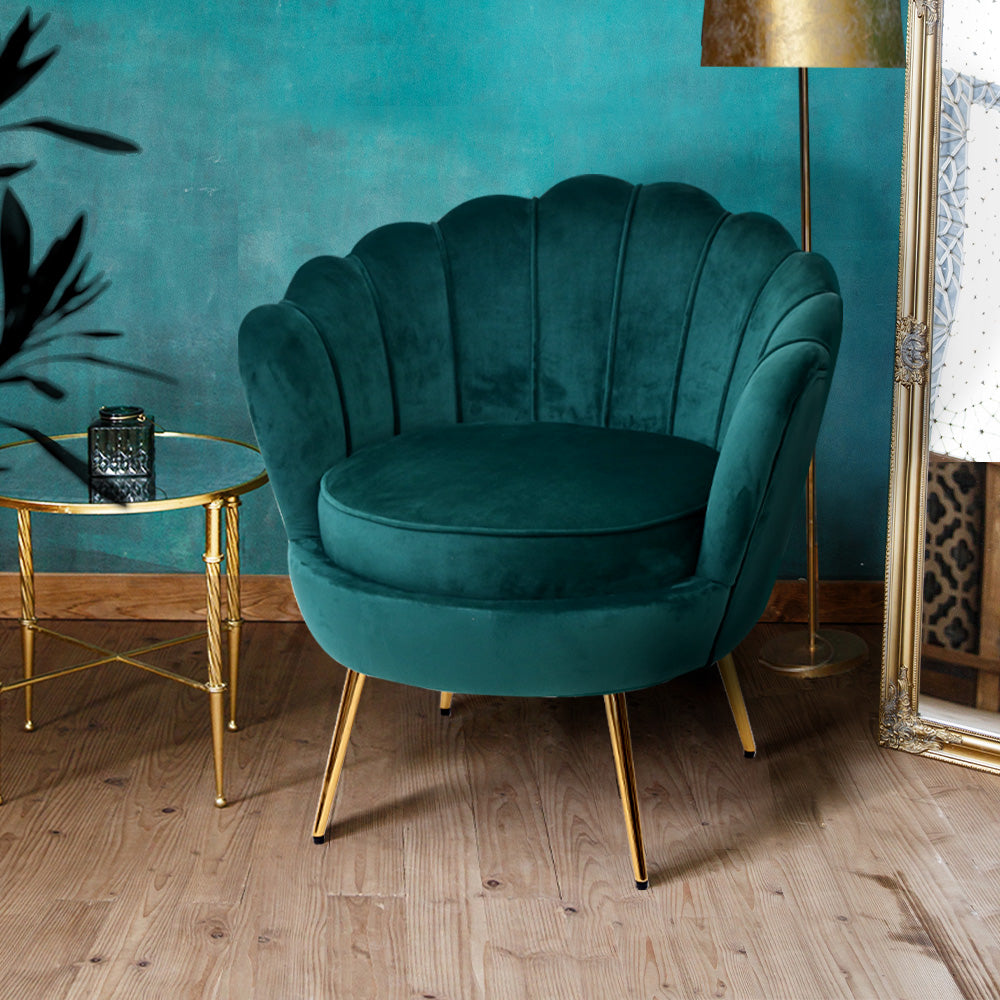 Angers Premium Velvet Fabric Armchair