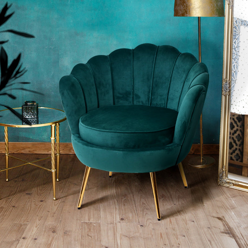 Angers Premium Velvet Fabric Armchair