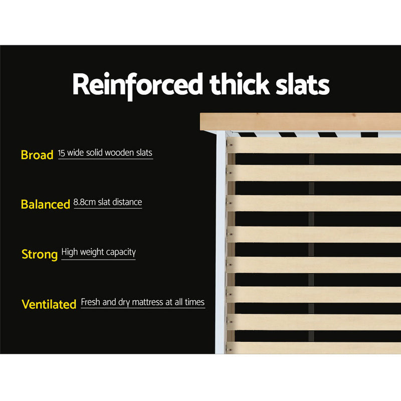 Bari Wooden Bed Frame - Single Size