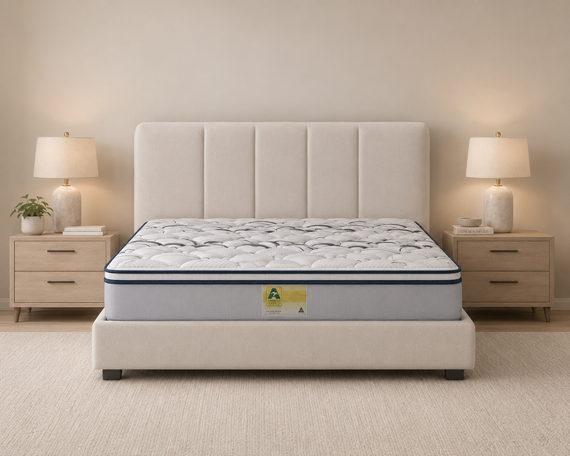 SleepMaker Kingfisher medium pillow top pocket spring mattress