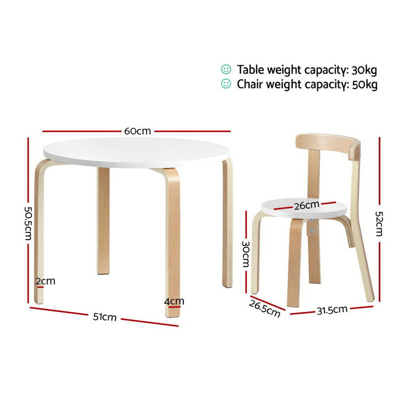 KidsDream Premium 3pc Study and Play Table Chair Set
