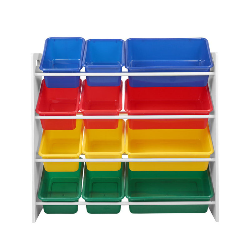 KidsDream 12 Plastic Bins Kids Toy and Book Organiser