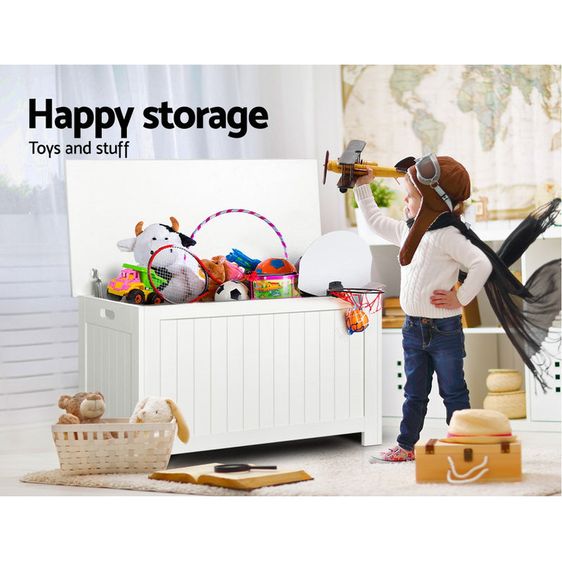 KidsDream Wooden Toy Chest Storage