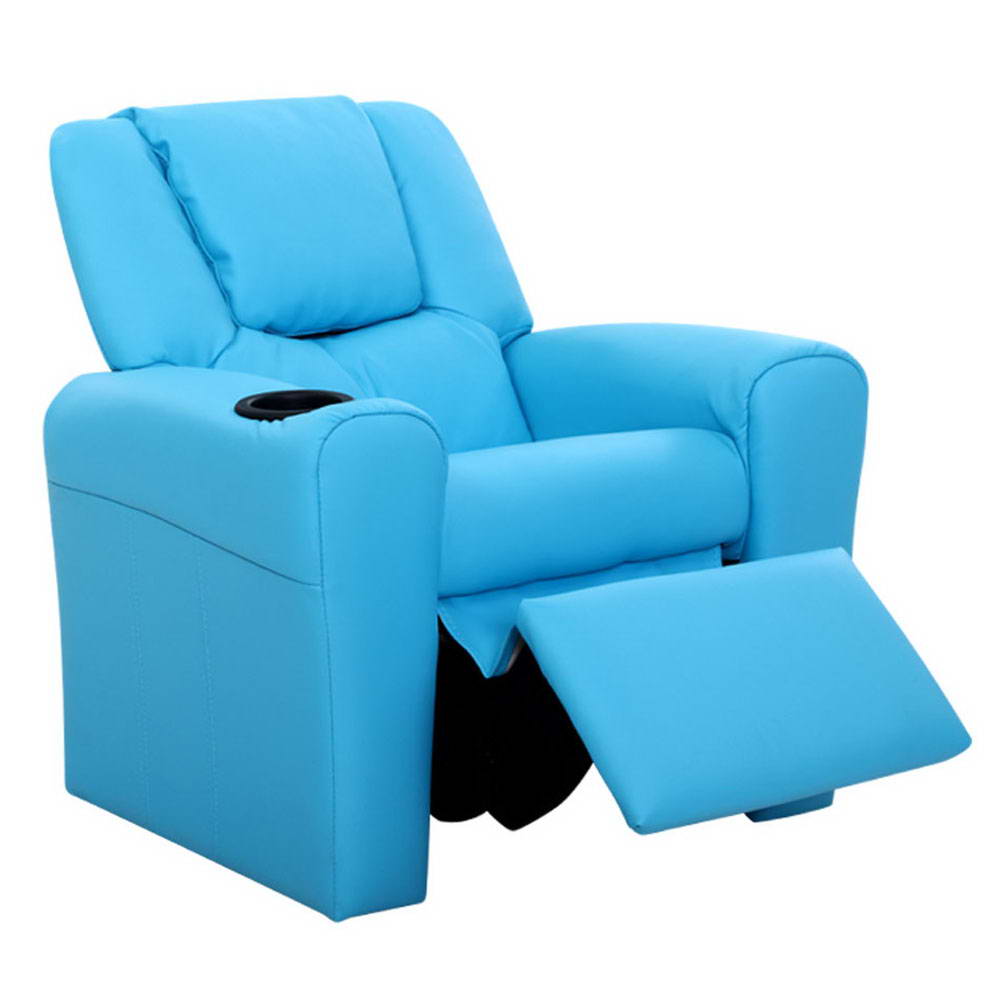 KidsDream PU Leather Recliner Chair Pink Colour