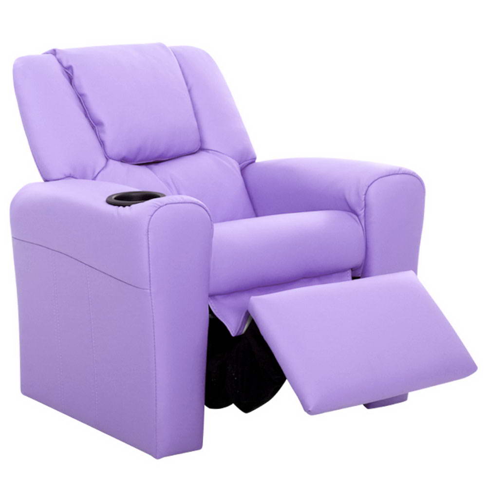 KidsDream PU Leather Recliner Chair Purple Colour