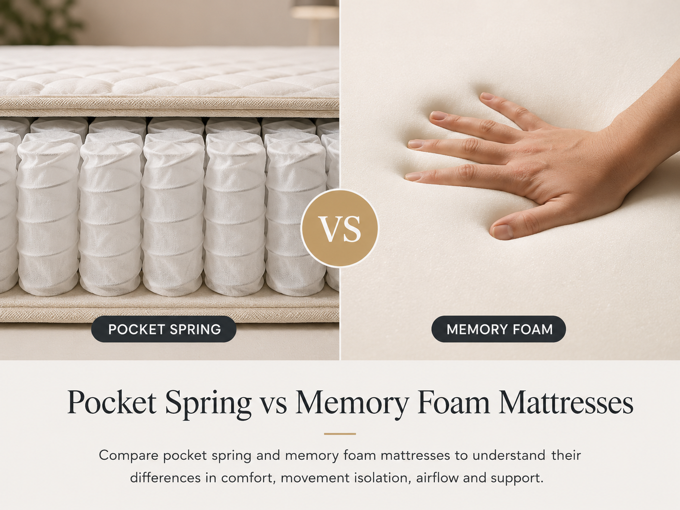 Pocket Spring vs Memory Foam Mattresses