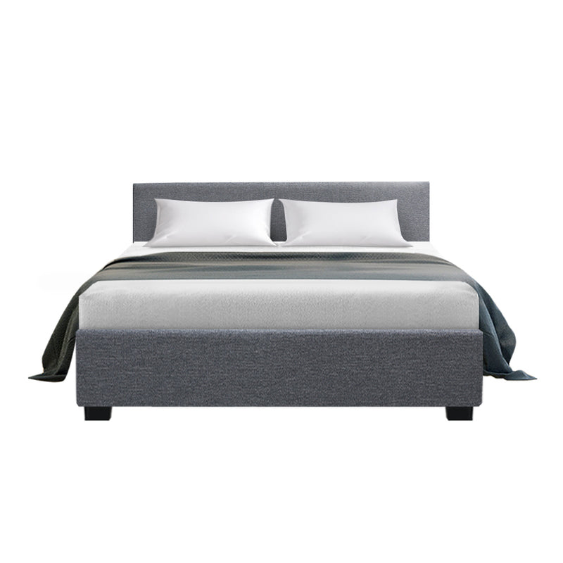 Rome Gas Lift Premium Fabric Bed Frame - Double Size