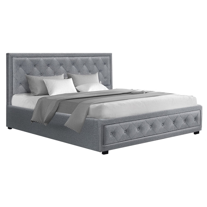 Barnet Gas Lift Bed Frame Queen Size