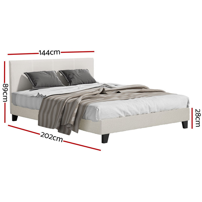 Chicago Premium Fabric Bed Frame - Double Size