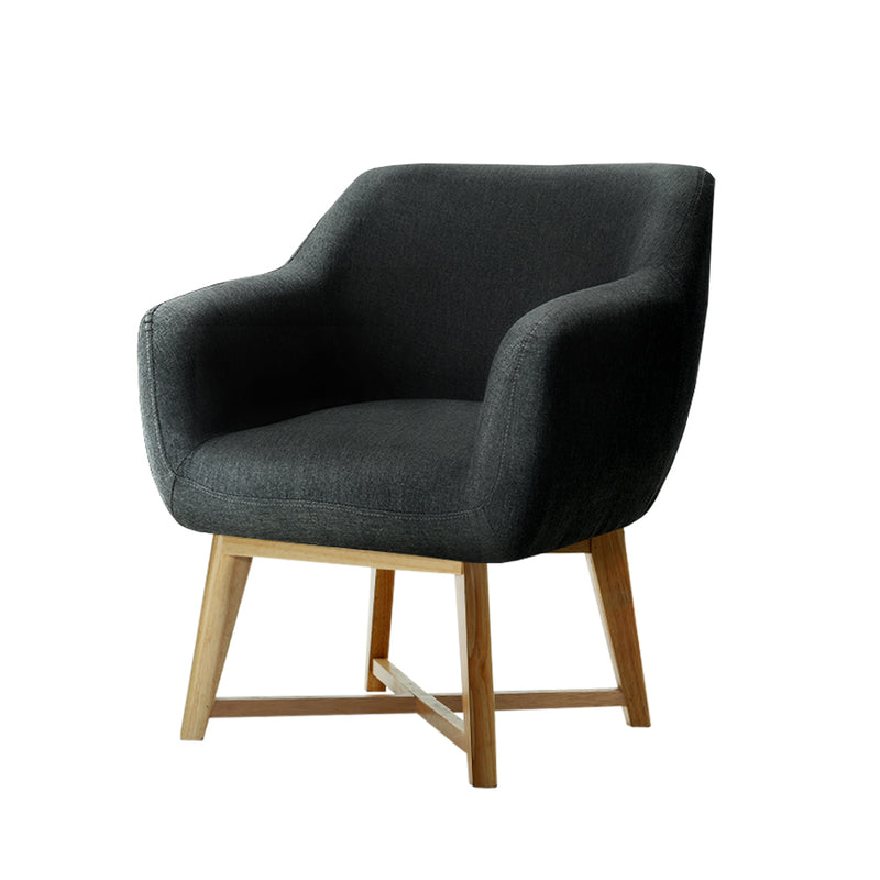 Toulon Tub Accent Chair - Charcoal