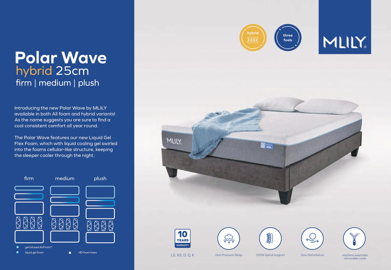 Mlily Polar Wave Hybrid Plush Mattress