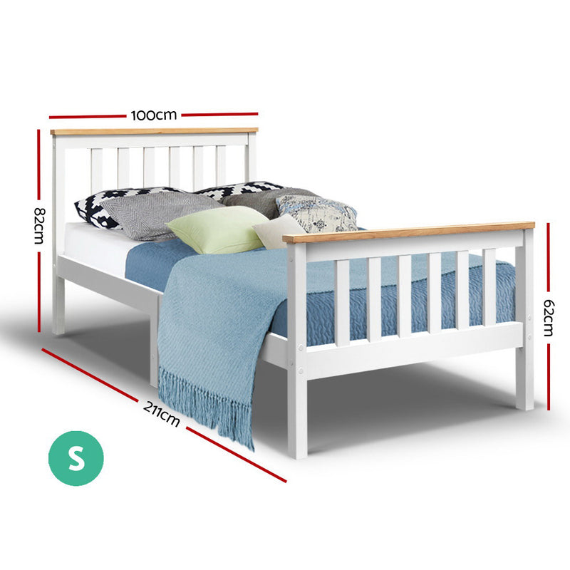 Bari Wooden Bed Frame - Single Size