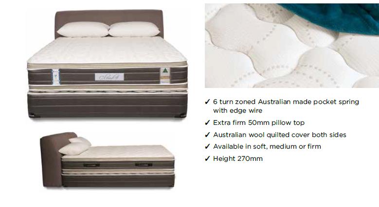 Australian Made Slumberest Cloud 9 Pillow Top Medium Feel Mattress at Affordable Price