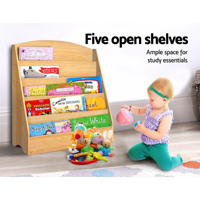 KidsDream 5 Tiers Bookshelf and Bookcase Display